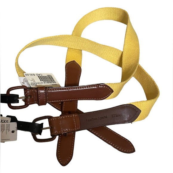 American Apparel Canvas & Leather Belt - Picture 1 of 6